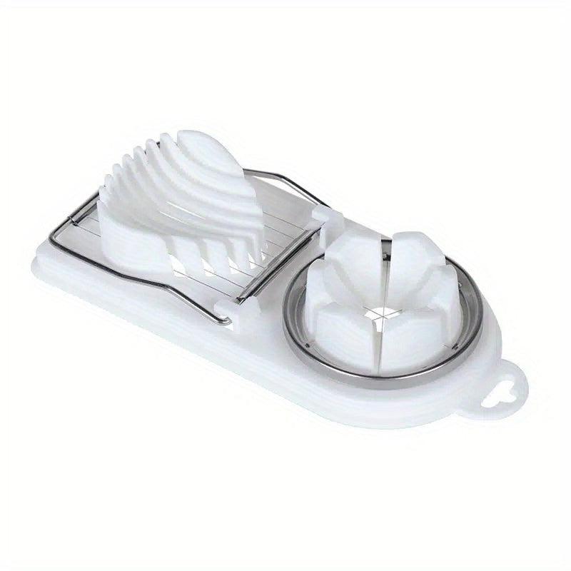 2-In-1 Stainless Steel Egg Slicer Kitchen Gadget