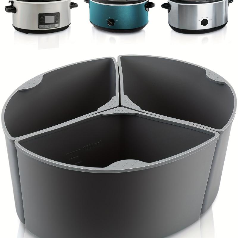 1pc Reusable Silicone Slow Cooker Liners 6 Quart Oval BPA Free