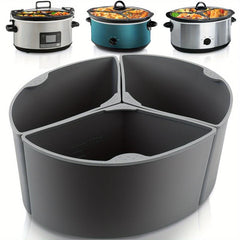 1pc Reusable Silicone Slow Cooker Liners 6 Quart Oval BPA Free