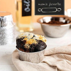 30pcs 8 Round Ramekins Muffin Cups Disposable Aluminum