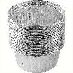 30pcs 8 Round Ramekins Muffin Cups Disposable Aluminum