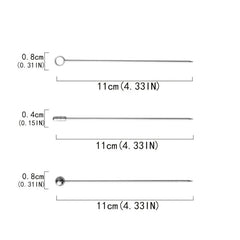 3pcs Stainless Steel Cocktail Picks Set for Martini Olives and Fruit Garnishes