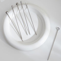 3pcs Stainless Steel Cocktail Picks Set for Martini Olives and Fruit Garnishes