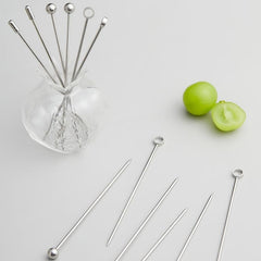 3pcs Stainless Steel Cocktail Picks Set for Martini Olives and Fruit Garnishes