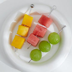 3pcs Stainless Steel Cocktail Picks Set for Martini Olives and Fruit Garnishes
