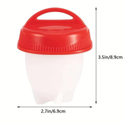 Silicone Egg Poacher Set - Non-Stick Mini Egg Cookers x12