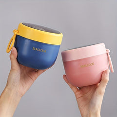 600ML Plastic Thermal Lunch Box Insulated Lunch Containers For School Office