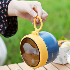 600ML Plastic Thermal Lunch Box Insulated Lunch Containers For School Office