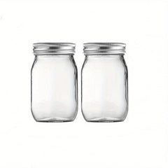 4pcs Mason Jars 16oz Glass Jars Candy Jars With Lids Food Storage
