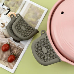 2pcs Silicone Pot Ear Clip Anti-scalding Handle Cover