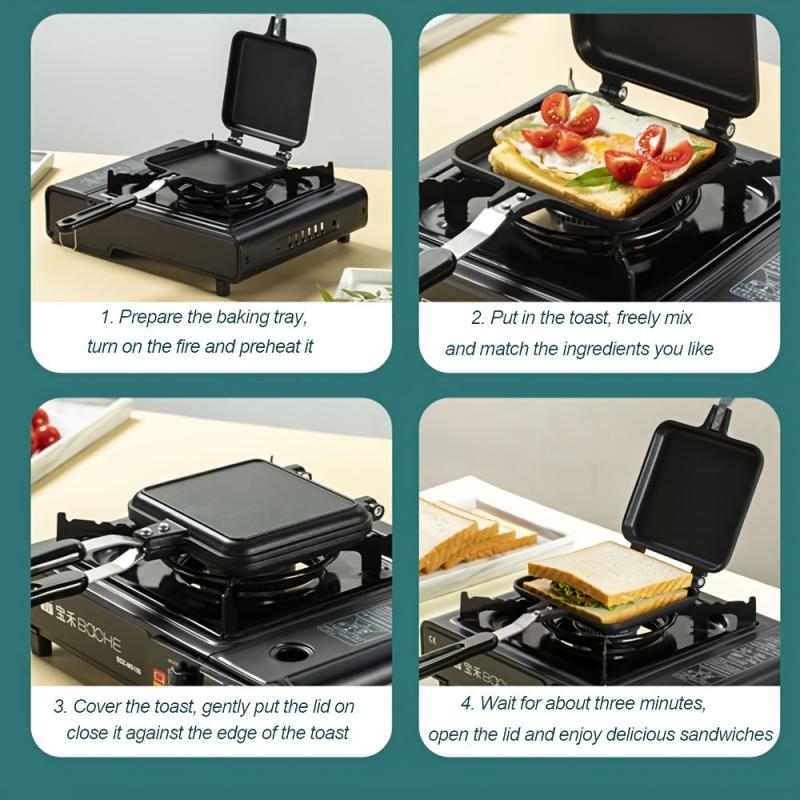 Non-stick Sandwich Maker Double Sided Frying Pan
