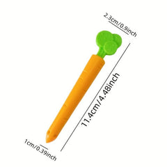 5pcs Carrot Snack Sealing Clip Fresh Keeping Small Clip