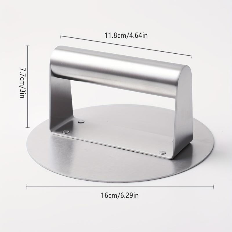 Stainless Steel Burger Press Smasher Kitchen Gadget