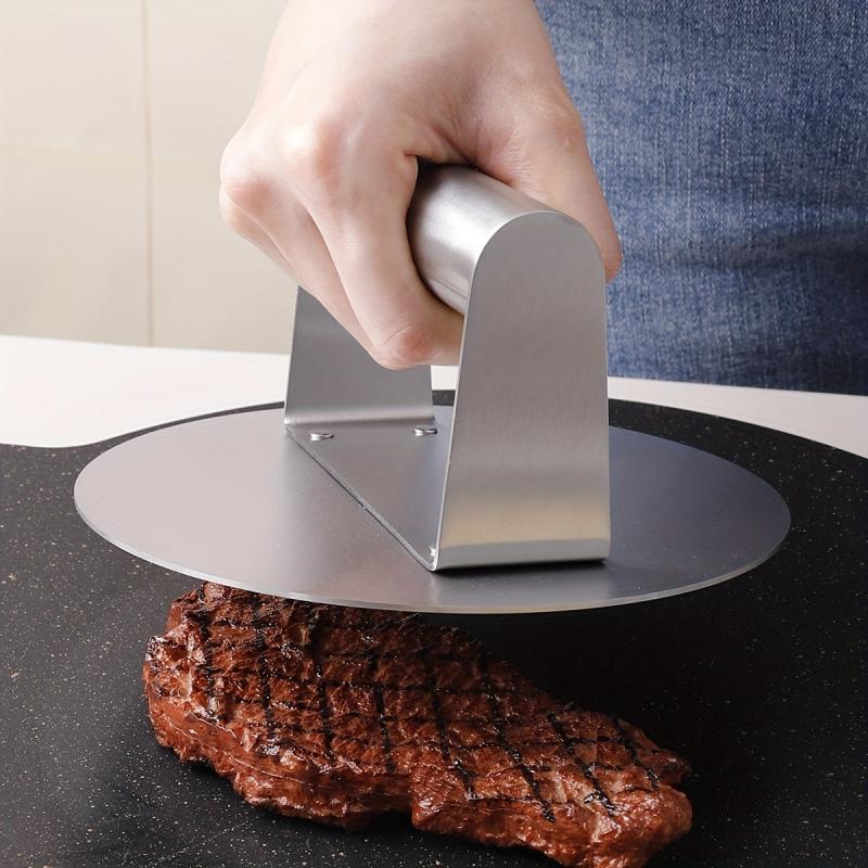 Stainless Steel Burger Press Smasher Kitchen Gadget