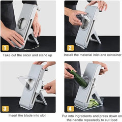Multifunctional Mandoline Slicer Cutter Chopper Shredder Kitchen Gadget