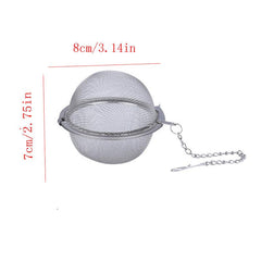 3pcs Stainless Steel Seasoning Ball Tea Ball Household Kitchen Filter Infuser
