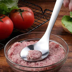 Stainless Steel Meatball Spoon with Long Handle for Making & Serving Meatballs