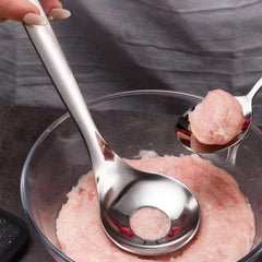 Stainless Steel Meatball Spoon with Long Handle for Making & Serving Meatballs