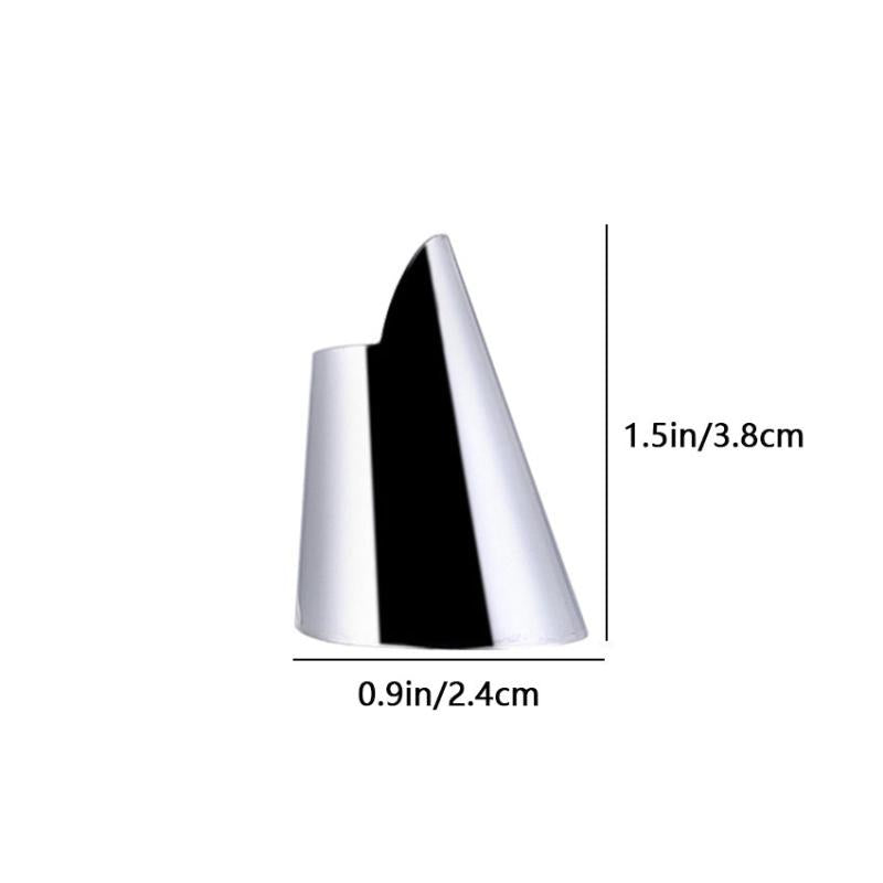 Set of 2 Stainless Steel Finger Guard Vegetable Cutter Finger Guard