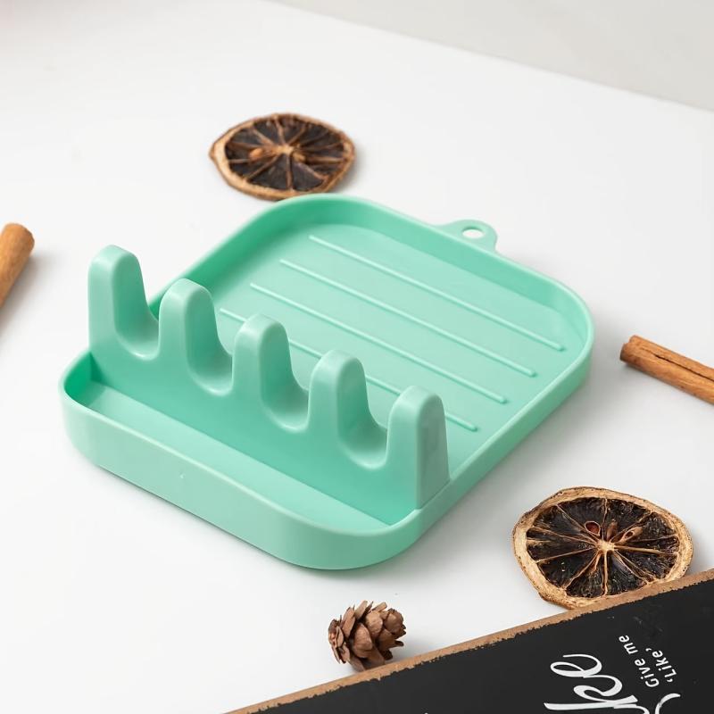 Pot Lid Stand Spoon Rest Holder Kitchen Storage Shelf