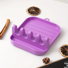 Pot Lid Stand Spoon Rest Holder Kitchen Storage Shelf