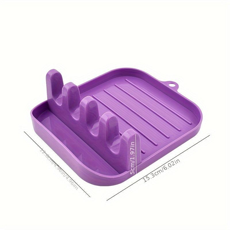 Pot Lid Stand Spoon Rest Holder Kitchen Storage Shelf
