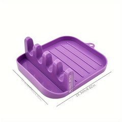 Pot Lid Stand Spoon Rest Holder Kitchen Storage Shelf