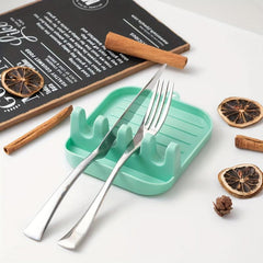 Pot Lid Stand Spoon Rest Holder Kitchen Storage Shelf