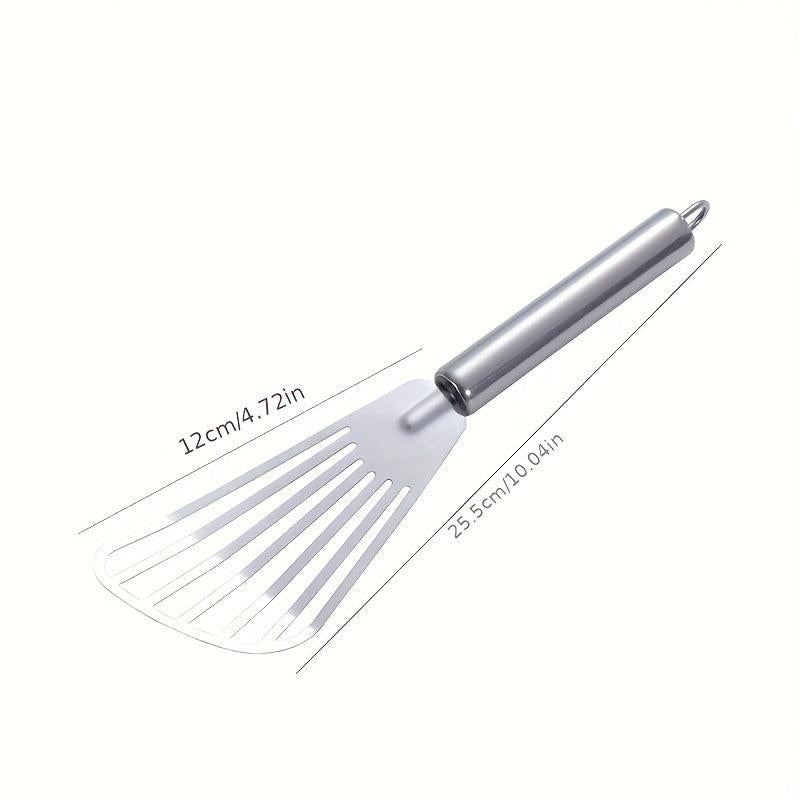 Stainless Steel Slotted Cooking Turner Pizza Spatula BBQ Steak Tool