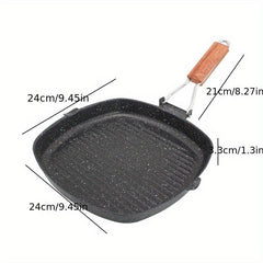 Foldable Iron Steak Skillet Frying Pan