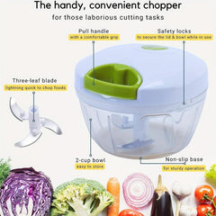 Manual Food Chopper and Vegetable Mincer