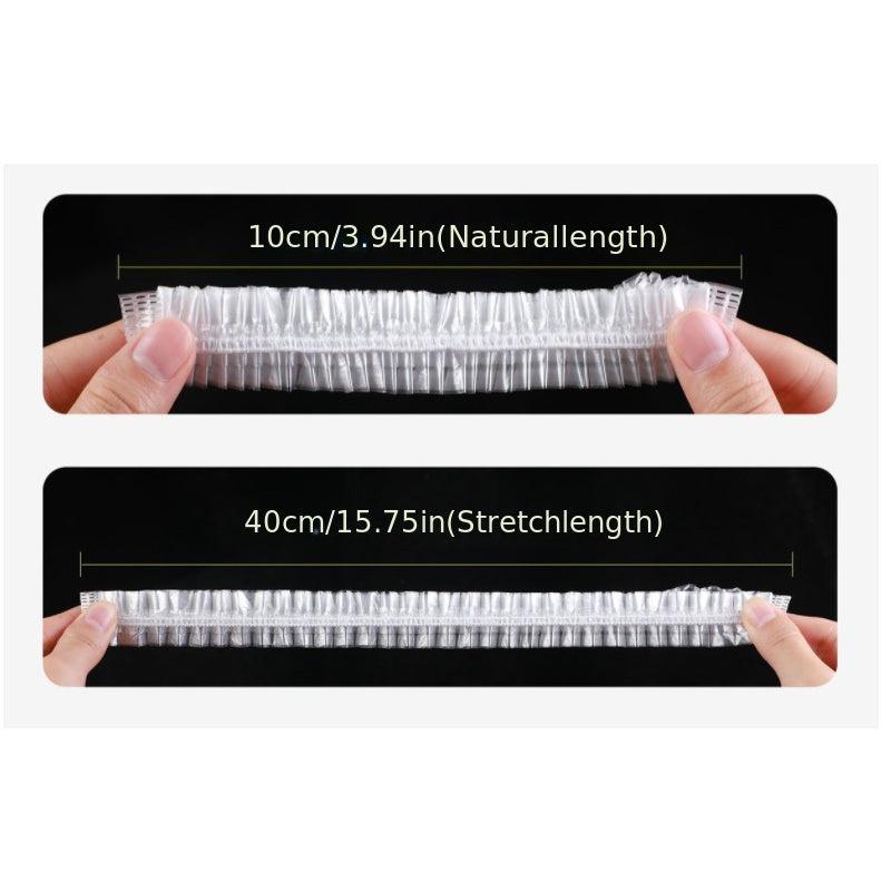 100pcs Reusable Bowl Covers Stretchable Plastic Wrap Elastic Storage Wraps