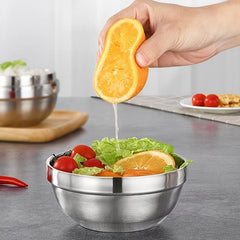 Heat Insulated Stainless Steel Bowl for Ice Cream Soup Cereal Rice Noodles Salad