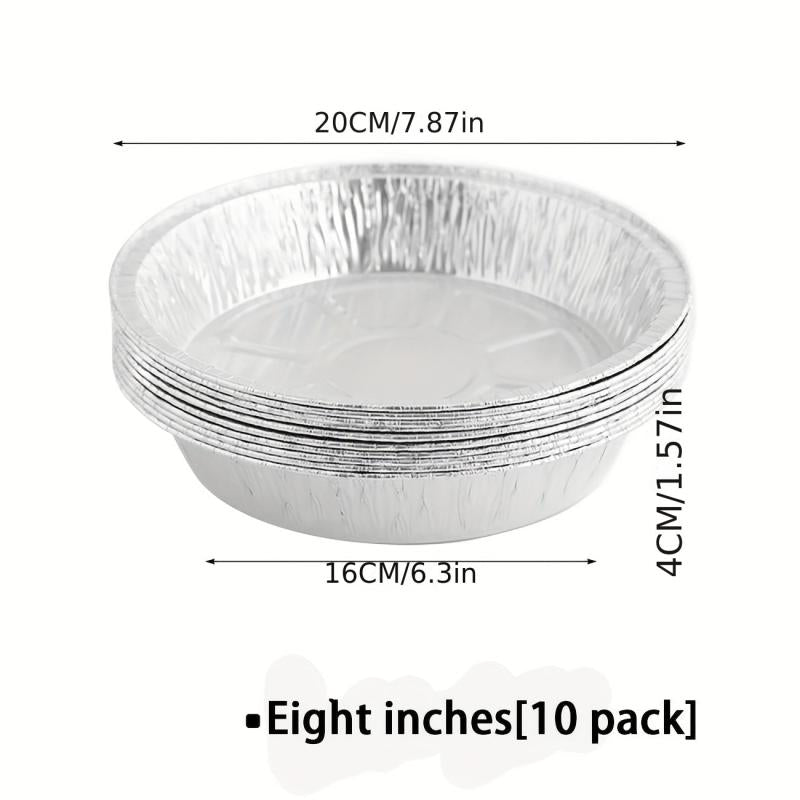 10pcs Disposable Aluminum Foil Air Fryer Liner Pots Round Tin Foil Basket Bowls