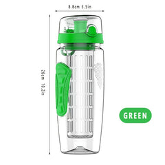 34oz Fruit Infuser Water Bottle BPA Free Outdoor Sports Cup