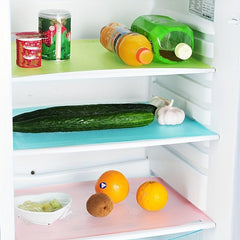 1pc Refrigerator Liner Plastic Fridge Mats Non Slip Waterproof Easy to Clean