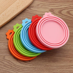 3pcs Pet Silicone Can Covers Cat Dog Food Freshness Covers