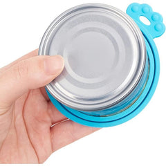 3pcs Pet Silicone Can Covers Cat Dog Food Freshness Covers