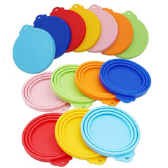 3pcs Pet Silicone Can Covers Cat Dog Food Freshness Covers