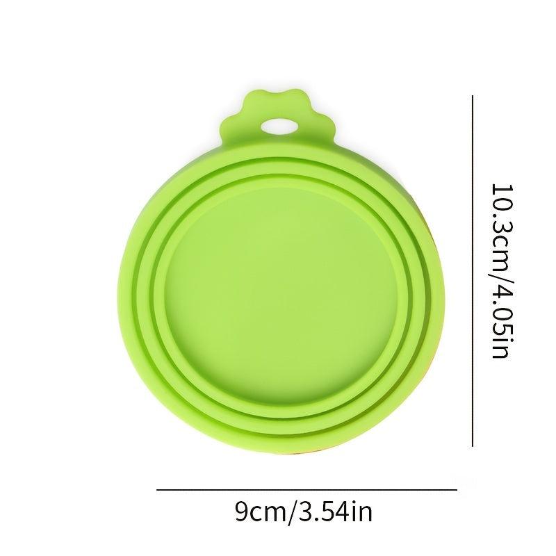 3pcs Pet Silicone Can Covers Cat Dog Food Freshness Covers