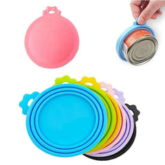 3pcs Pet Silicone Can Covers Cat Dog Food Freshness Covers