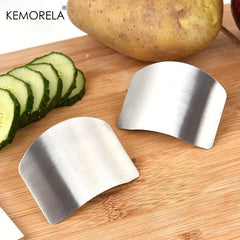 1pc Stainless Steel Vegetable Cutting Hand Guard Anti Cut Hand Finger Guard