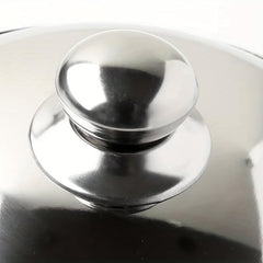 Large 4.09cm Round Stainless Steel Pot Handle with Top Hat Lid Accessories