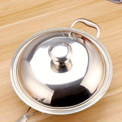 Large 4.09cm Round Stainless Steel Pot Handle with Top Hat Lid Accessories