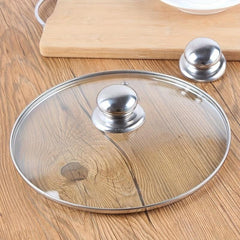 Large 4.09cm Round Stainless Steel Pot Handle with Top Hat Lid Accessories