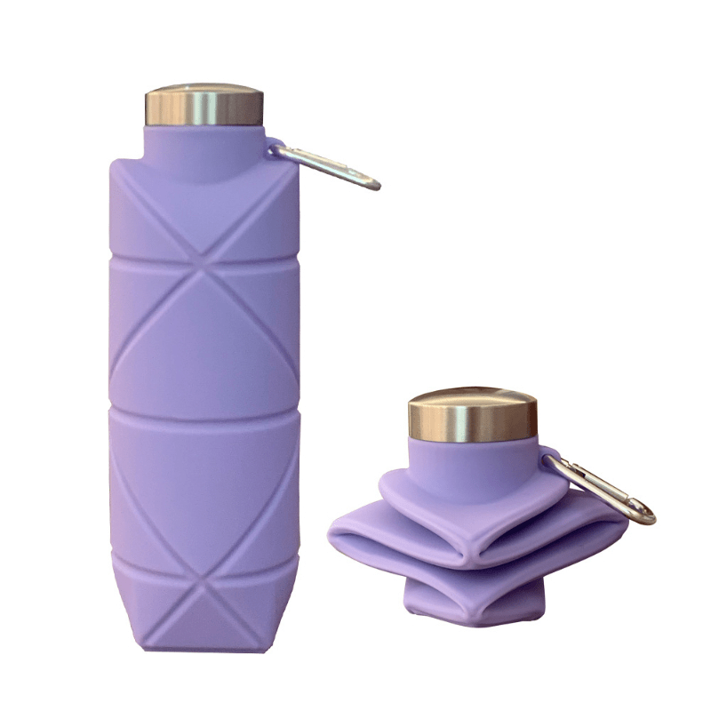 Collapsible Sports Water Bottle - Portable Silicone Cup