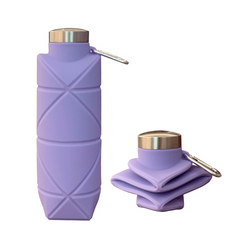 Collapsible Sports Water Bottle - Portable Silicone Cup