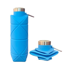 Collapsible Sports Water Bottle - Portable Silicone Cup