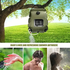 Solar Heating Shower Bag 20L Portable Outdoor Camping Travel Accessories
