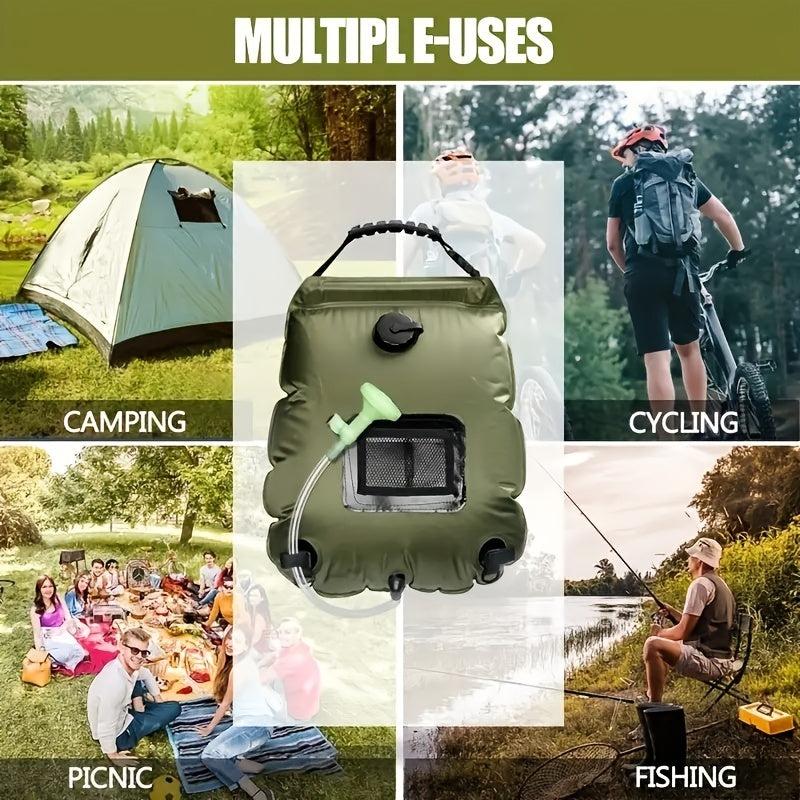 Solar Heating Shower Bag 20L Portable Outdoor Camping Travel Accessories